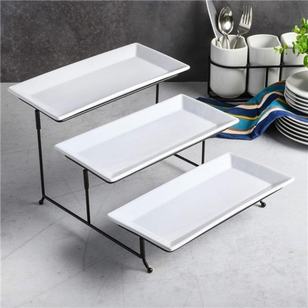 Gracious Dining Dinnerware, 3-Tier Rectangle Plat… - image 4